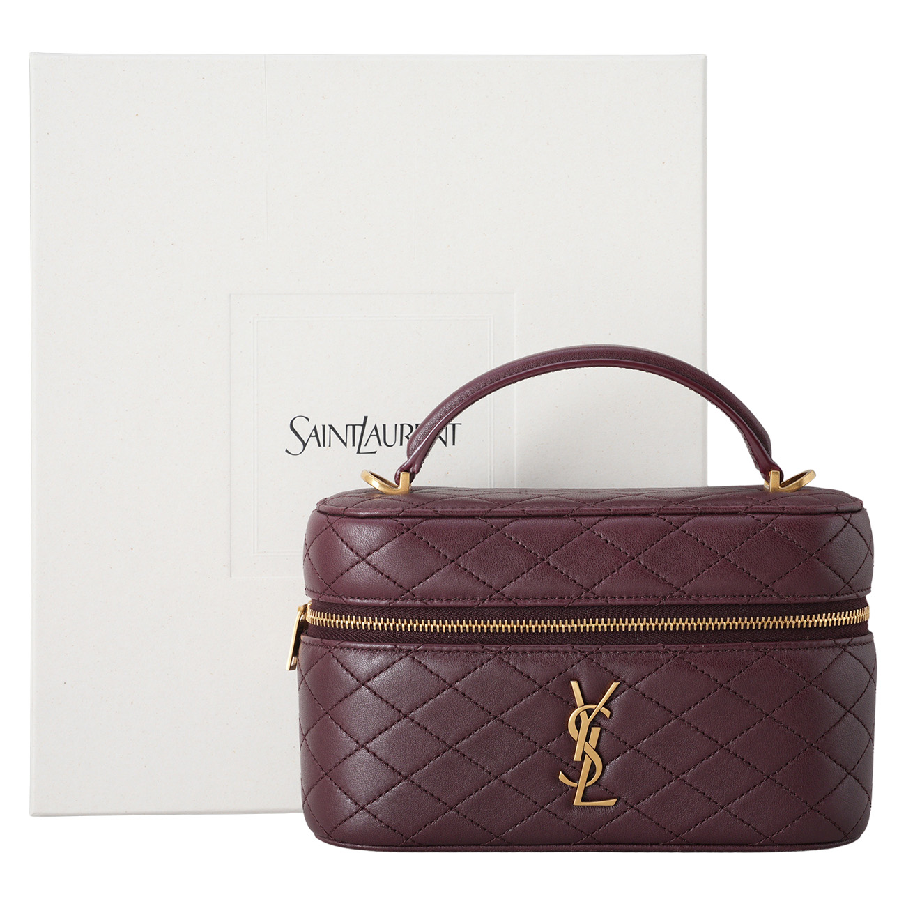 YVES SAINT LAURENT(USED)생로랑 766731 가비 베니티 탑핸들백